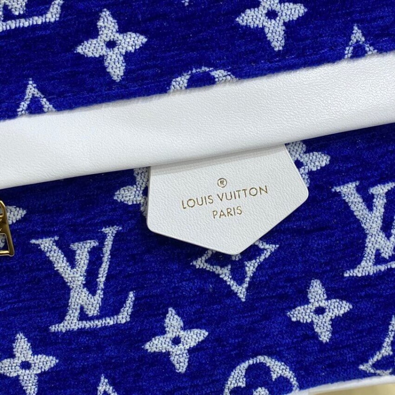 Louis Vuitton Monogram Jacquard Velvet Palm Springs Mini M46207 Azul-7