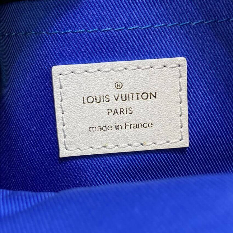 Louis Vuitton Monogram Jacquard Velvet Palm Springs Mini M46207 Azul-11