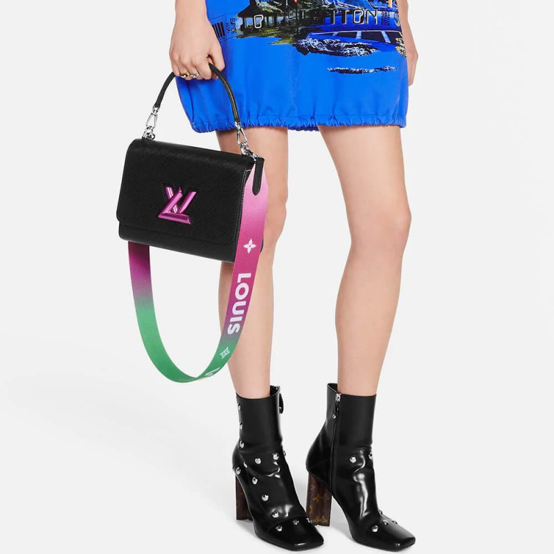 Louis Vuitton Epi Leather Twist MM M59416 Negro-2