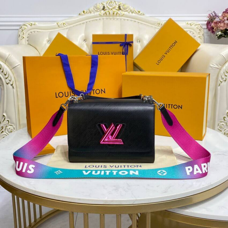 Louis Vuitton Epi Leather Twist MM M59416 Negro-4
