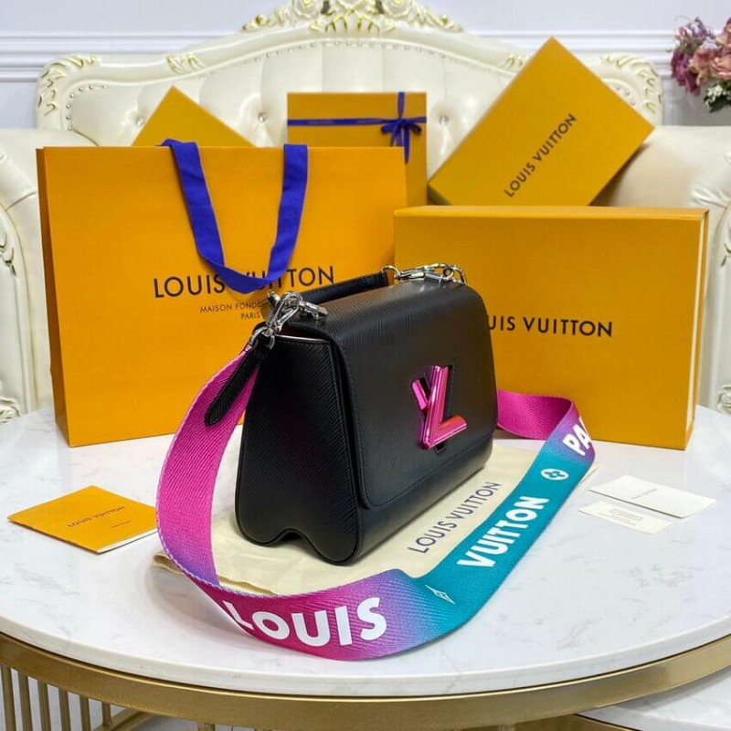 Louis Vuitton Epi Leather Twist MM M59416 Negro-5