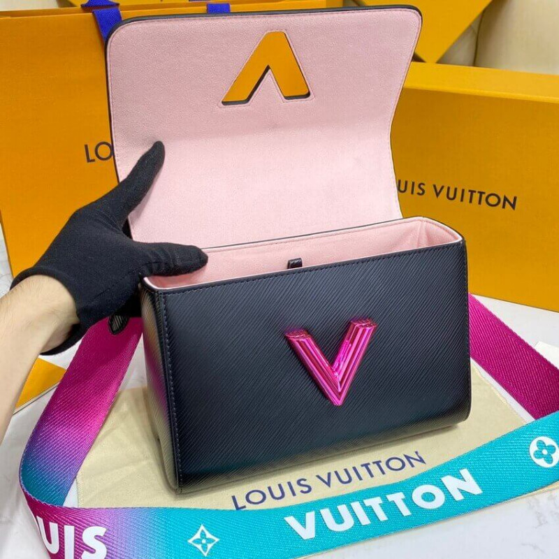 Louis Vuitton Epi Leather Twist MM M59416 Negro-11