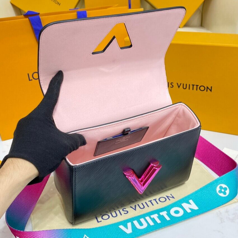 Louis Vuitton Epi Leather Twist MM M59416 Negro-12