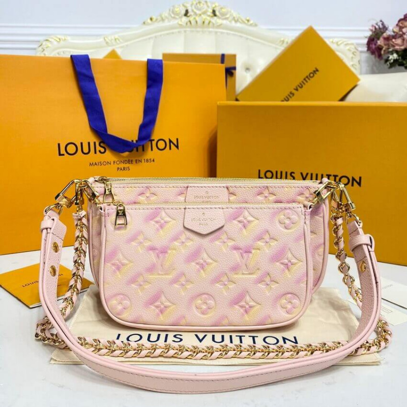 Louis Vuitton Multi Pochette AccessOires M46093 Pink-2