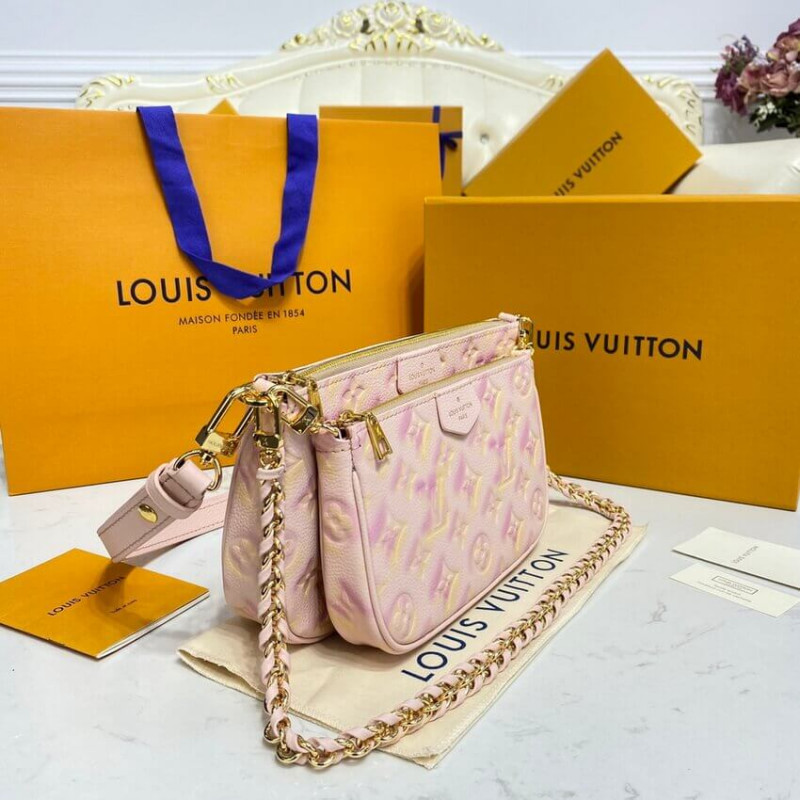 Louis Vuitton Multi Pochette AccessOires M46093 Pink-3