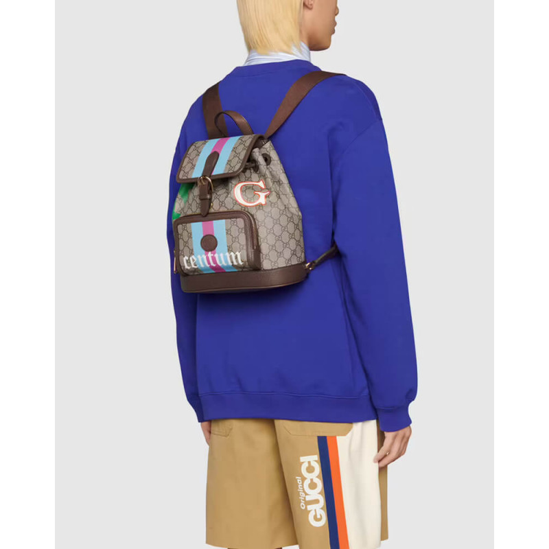mochila Gucci con entrelazado G 674147-1