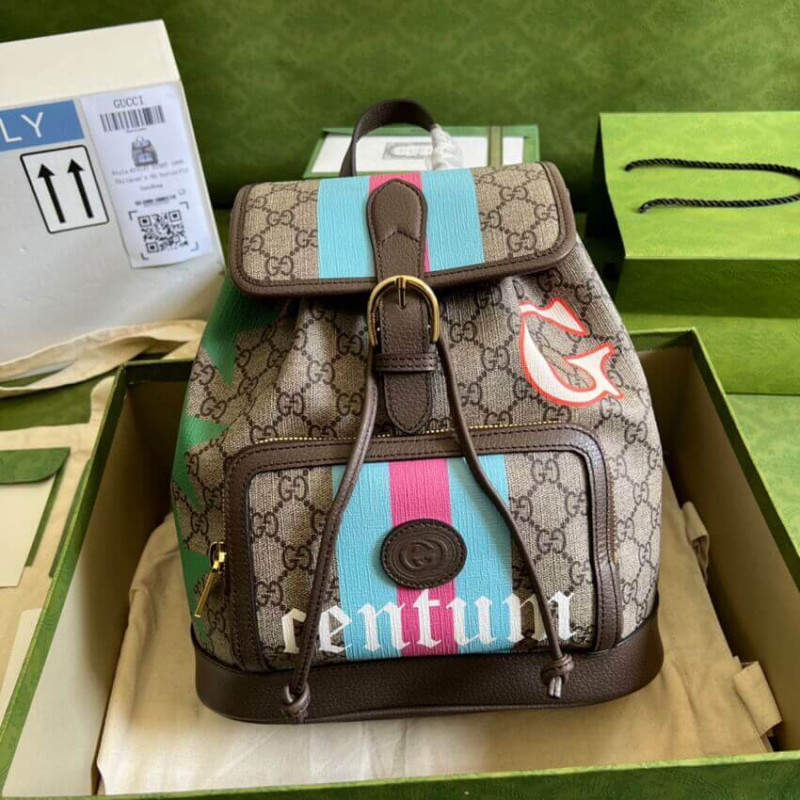 mochila Gucci con entrelazado G 674147-2