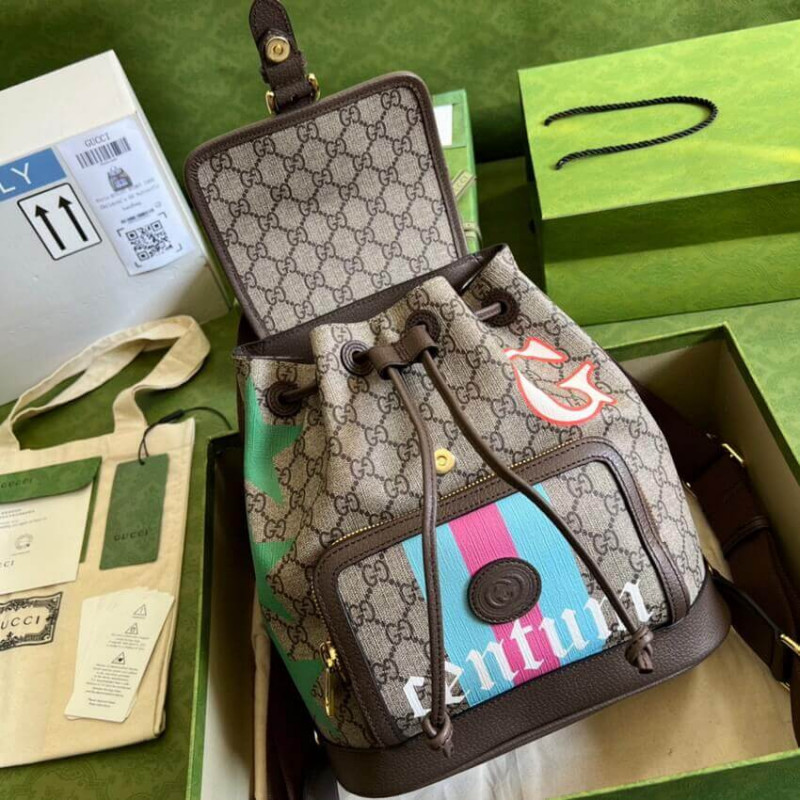 mochila Gucci con entrelazado G 674147-6