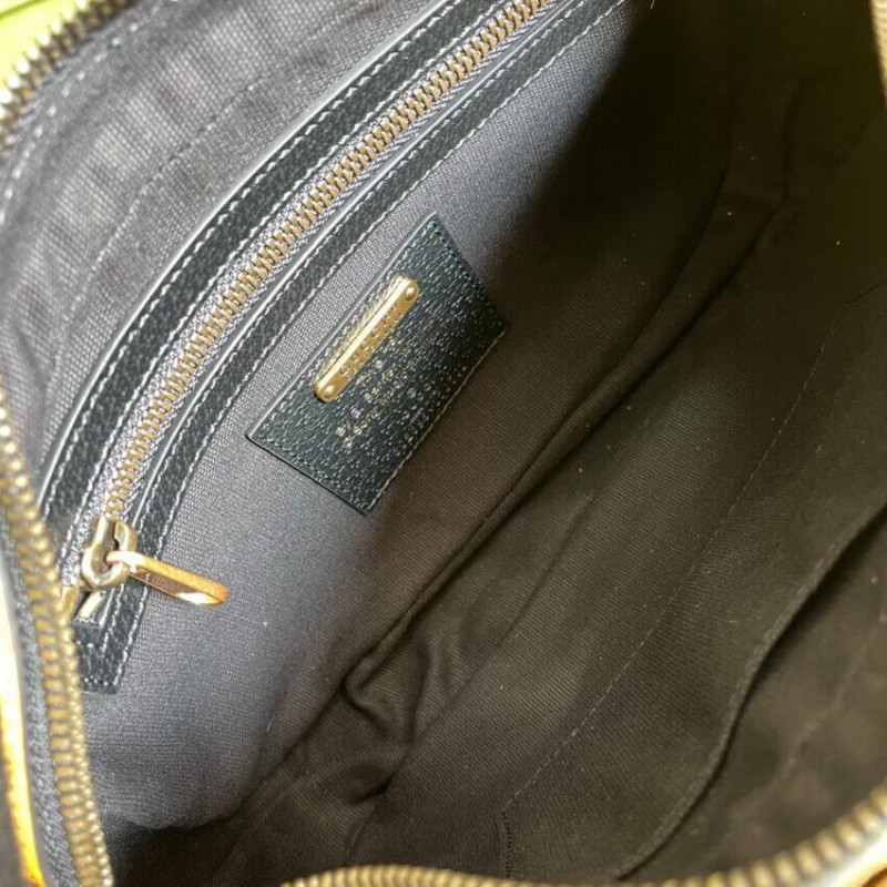 bolso de correa de 100 Gucci en cuero amarillo 602695-9