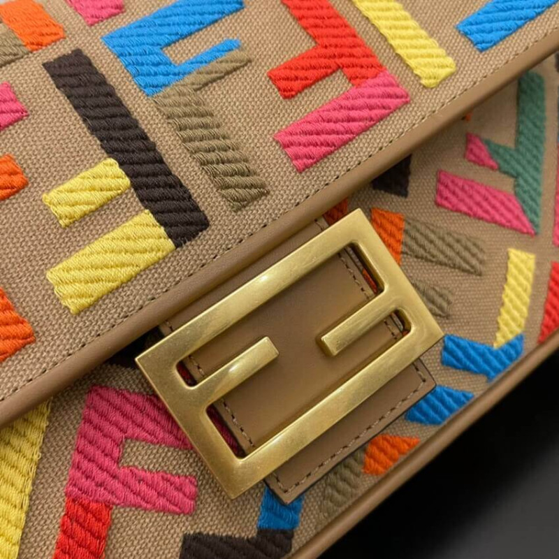 Fendi Bolsauette Multicolor FF Bolsa 8Br600-7