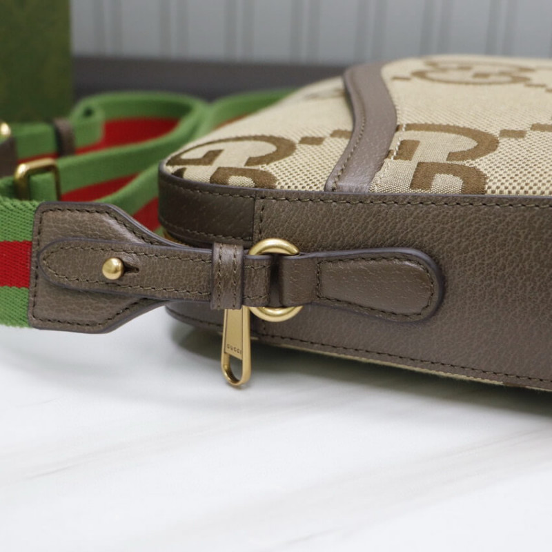 Bolsa de mensajero Gucci con Jumbo GG 675891-6