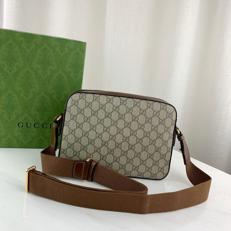 Bolsa de mensajero Gucci con entrelazamiento G 675891-4