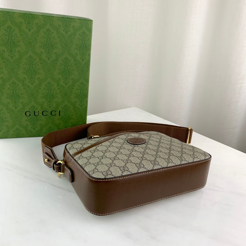 Bolsa de mensajero Gucci con entrelazamiento G 675891-5