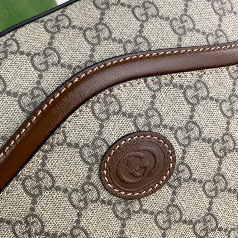 Bolsa de mensajero Gucci con entrelazamiento G 675891-6
