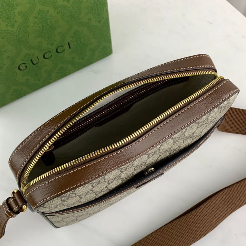 Bolsa de mensajero Gucci con entrelazamiento G 675891-9