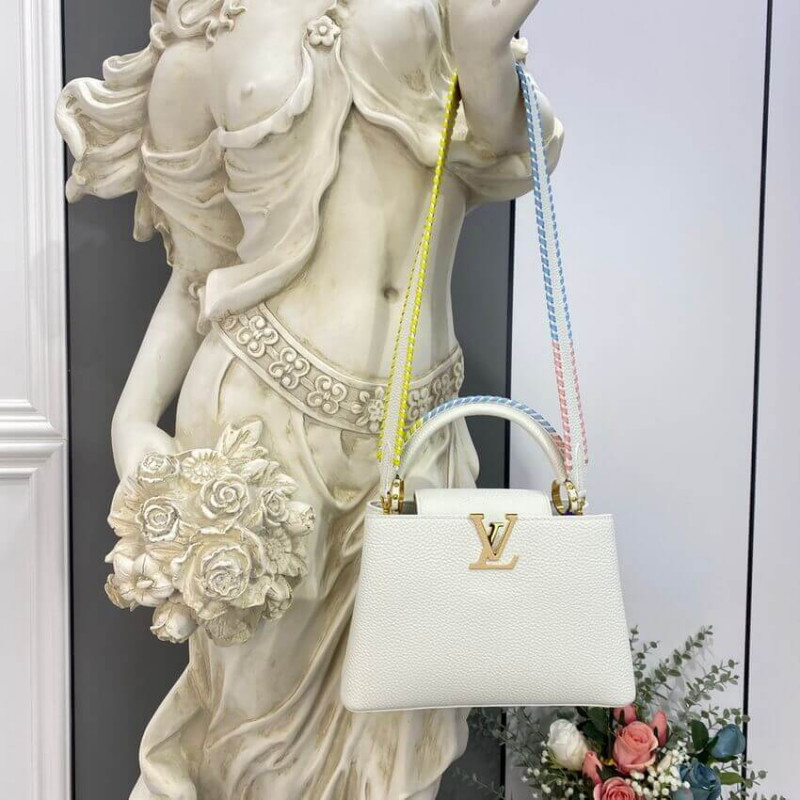 Louis Vuitton Capucines BB Bolsa M57941 White-2