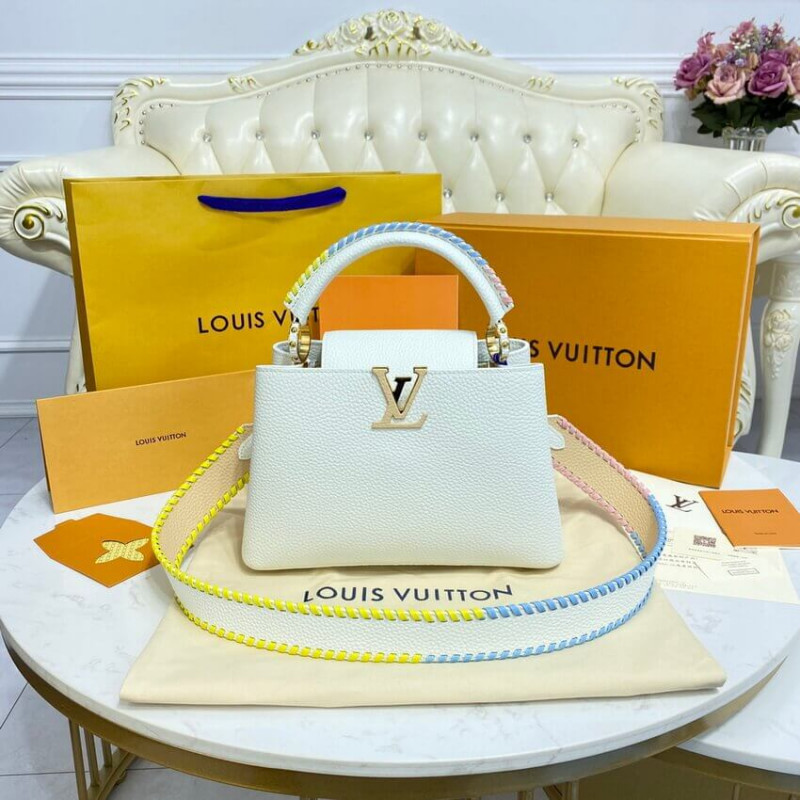 Louis Vuitton Capucines BB Bolsa M57941 White-3