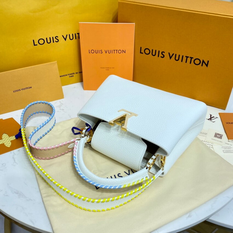 Louis Vuitton Capucines BB Bolsa M57941 White-7