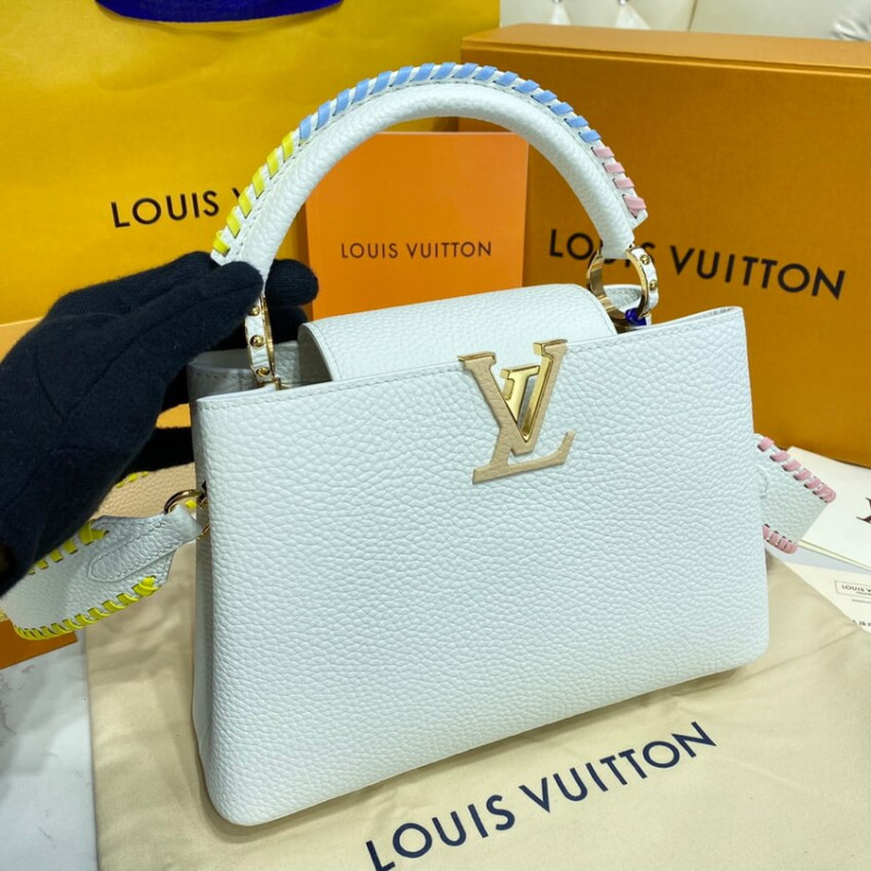Louis Vuitton Capucines BB Bolsa M57941 White-8