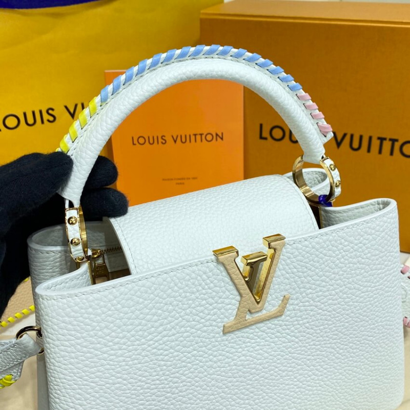 Louis Vuitton Capucines BB Bolsa M57941 White-9