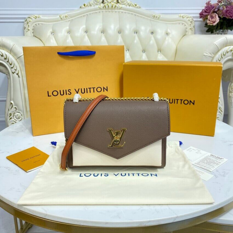 LOUIS VUITTON MYLOCKME Cadena Bolsa M58949 Smokey/Quartz/Caramel-4