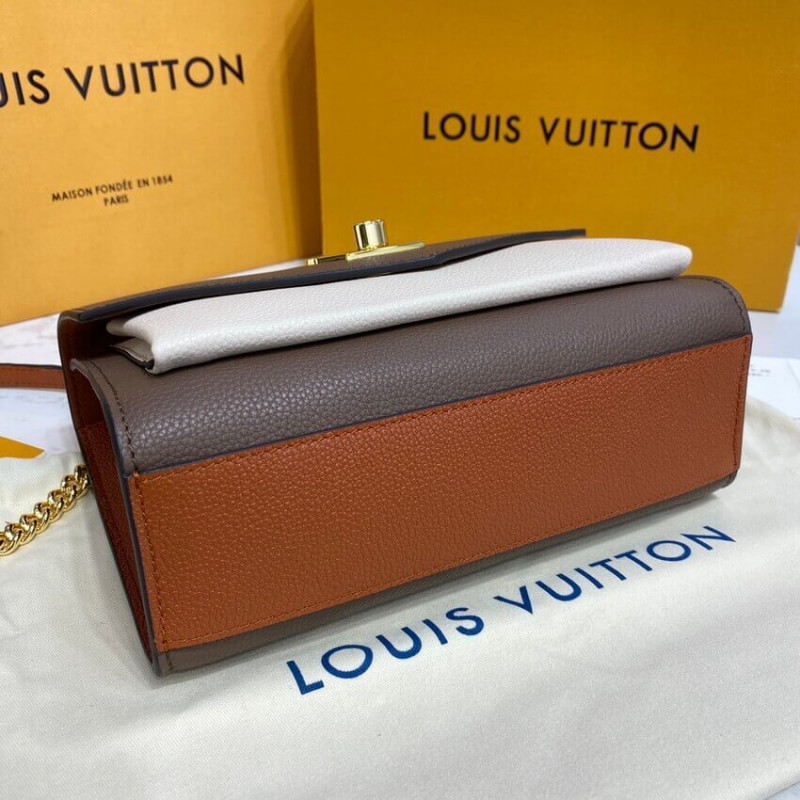 LOUIS VUITTON MYLOCKME Cadena Bolsa M58949 Smokey/Quartz/Caramel-7
