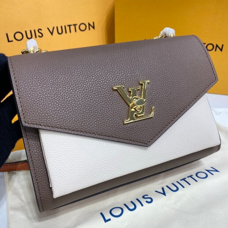 LOUIS VUITTON MYLOCKME Cadena Bolsa M58949 Smokey/Quartz/Caramel-8