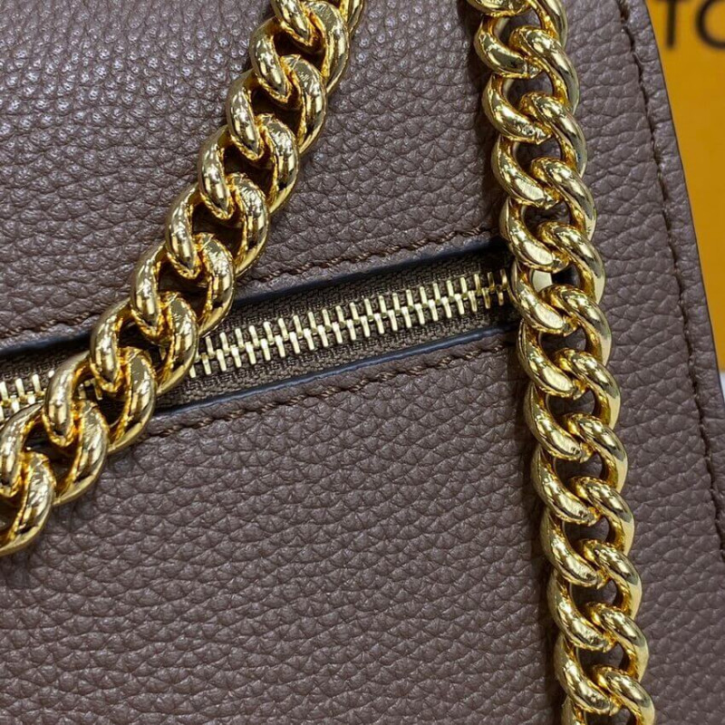 LOUIS VUITTON MYLOCKME Cadena Bolsa M58949 Smokey/Quartz/Caramel-11