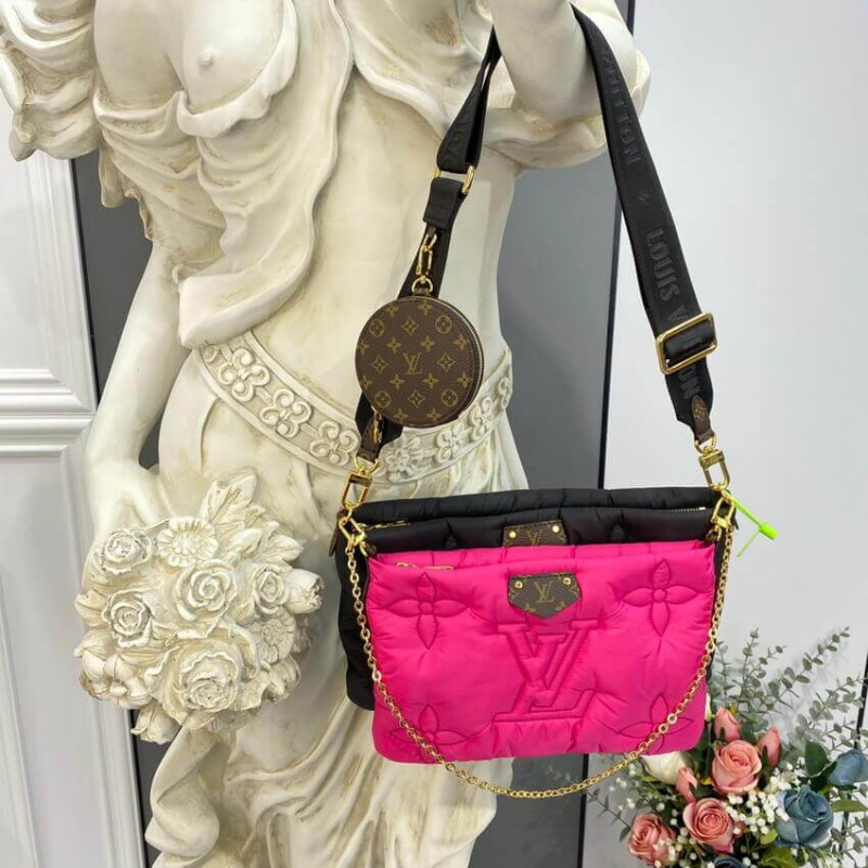 Louis Vuitton Econyl Maxi Multi Pochette AccessOires M58980 Negro/Fuchsia-2