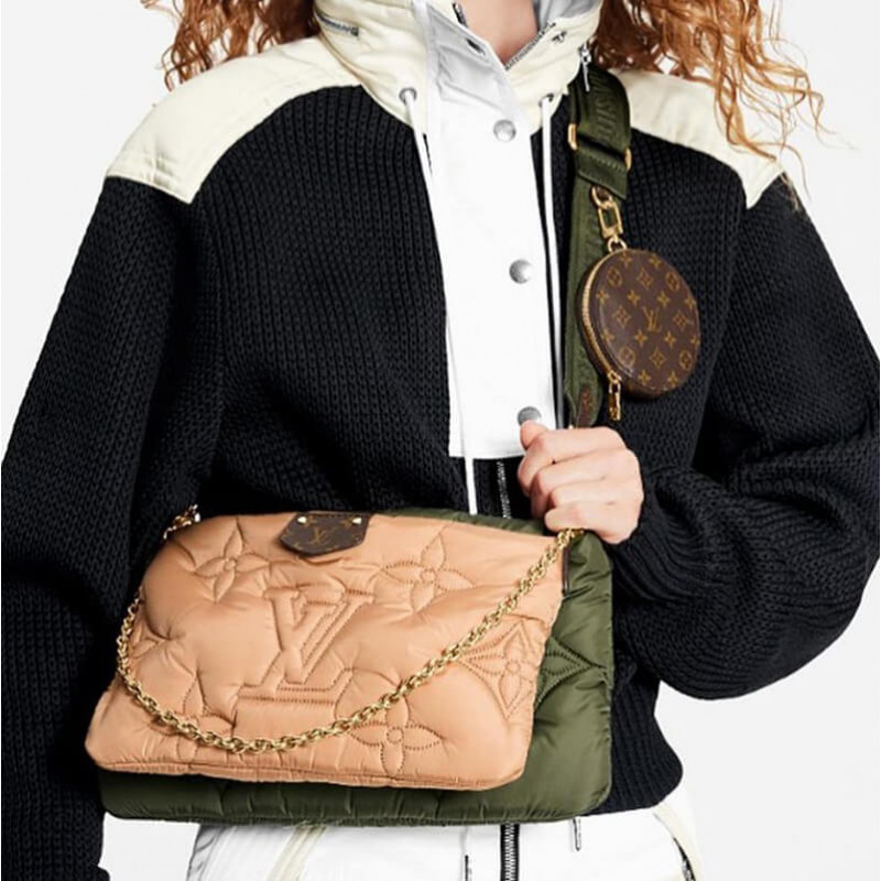 Louis Vuitton Econyl Maxi Multi Pochette AccessOires M58977 Khaki/Beige-2