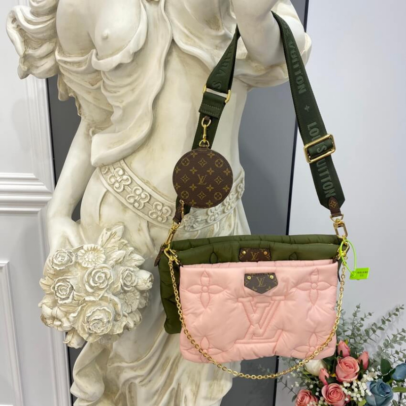 Louis Vuitton Econyl Maxi Multi Pochette AccessOires M58977 Khaki/Beige-3