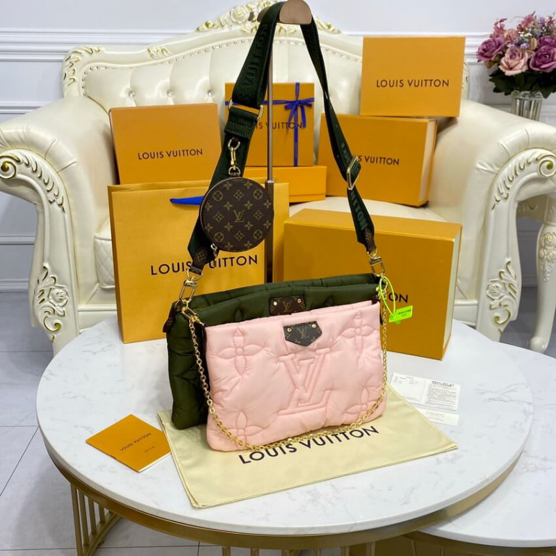 Louis Vuitton Econyl Maxi Multi Pochette AccessOires M58977 Khaki/Beige-5