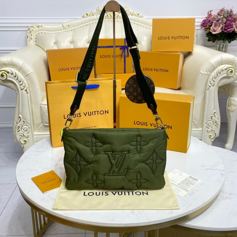 Louis Vuitton Econyl Maxi Multi Pochette AccessOires M58977 Khaki/Beige-6
