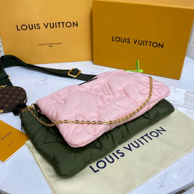 Louis Vuitton Econyl Maxi Multi Pochette AccessOires M58977 Khaki/Beige-7