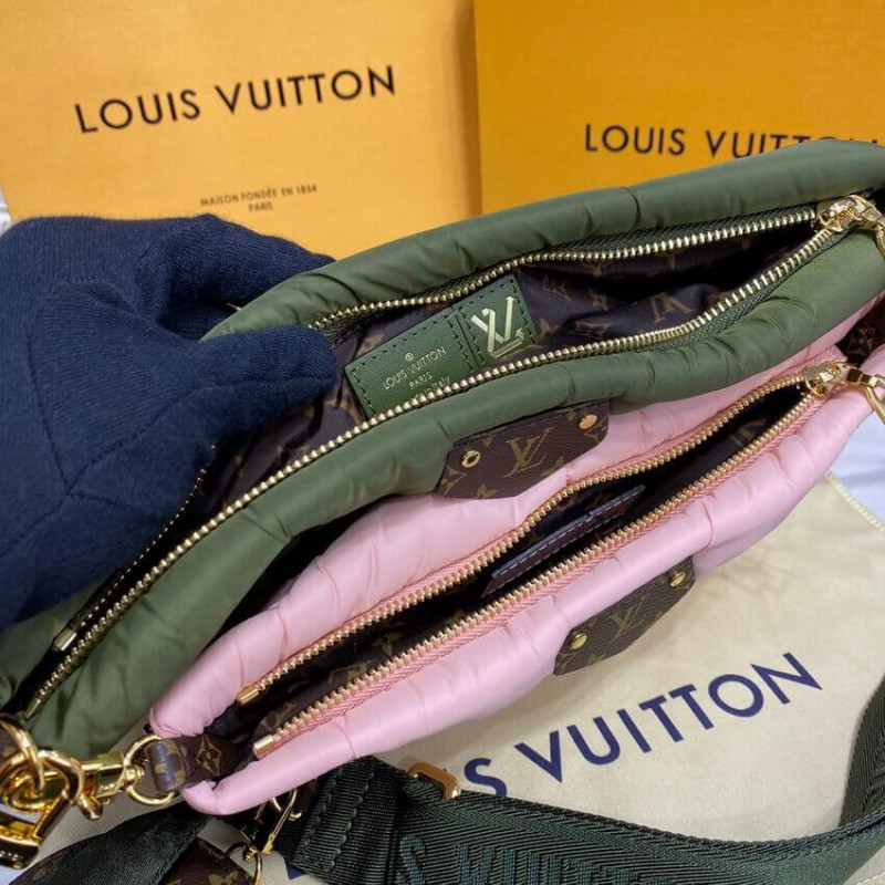 Louis Vuitton Econyl Maxi Multi Pochette AccessOires M58977 Khaki/Beige-15