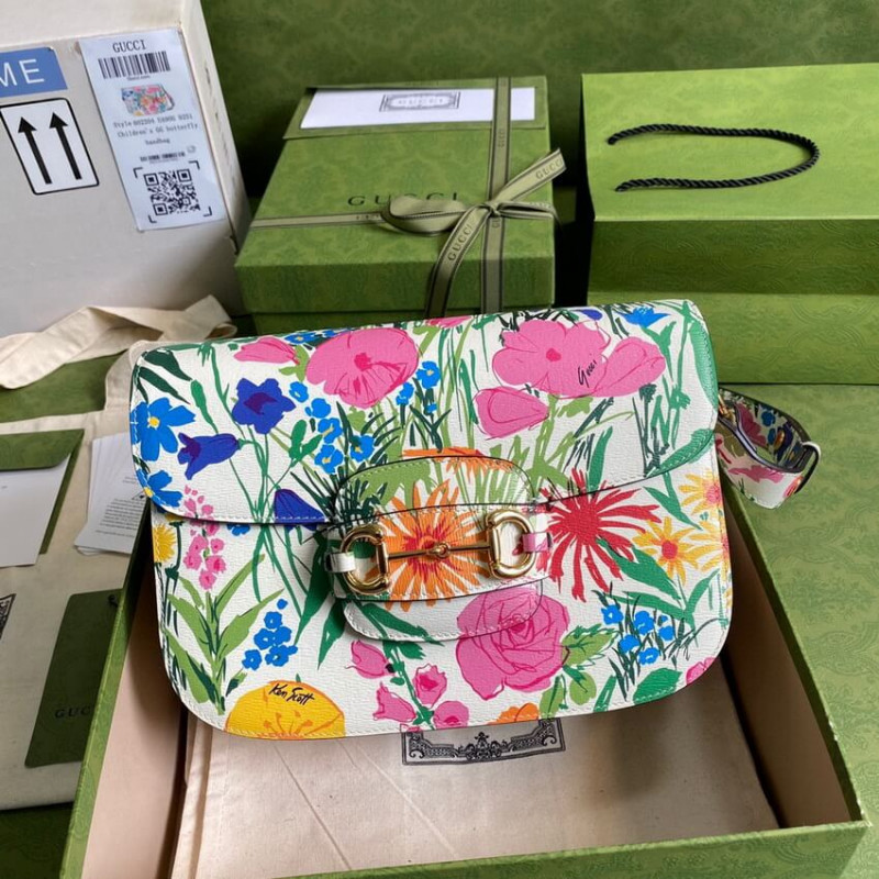 Gucci Horsebit 1955 Bolsa pequeña 602204 en Ken Scott Print-1