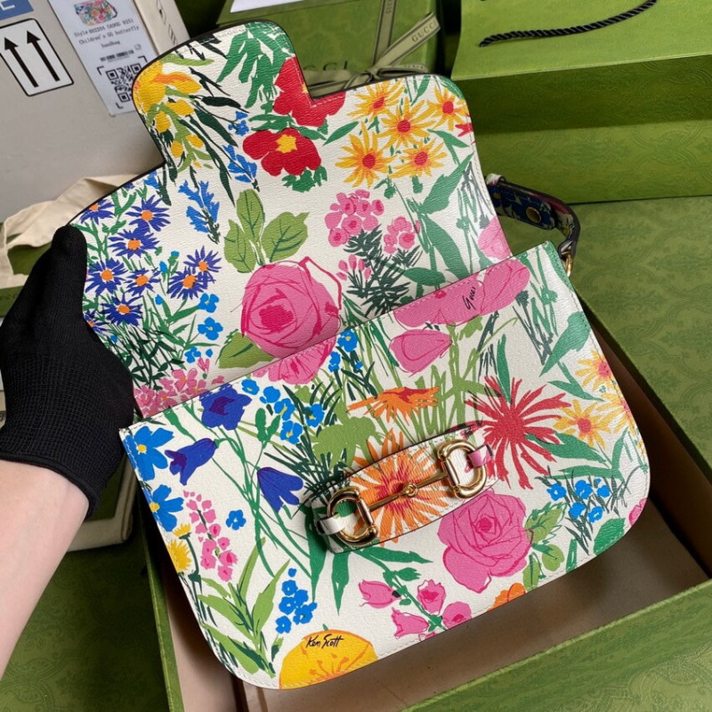 Gucci Horsebit 1955 Bolsa pequeña 602204 en Ken Scott Print-6