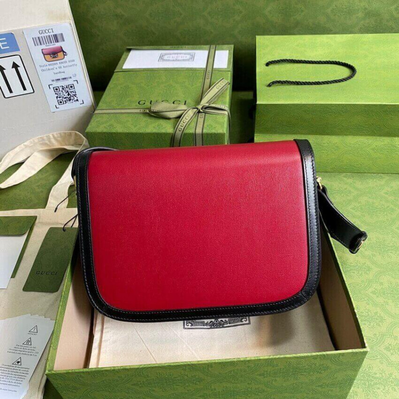 Gucci Horsebit 1955 Bolsa pequeña 602204 en ladrillo/cuero de arena-1