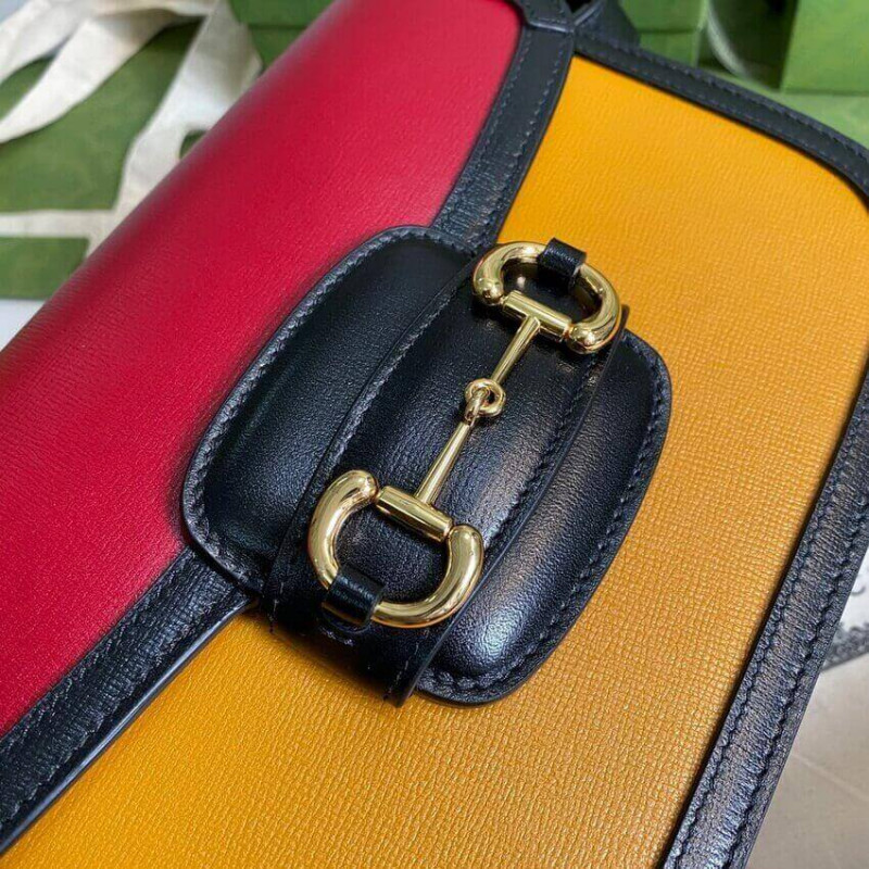Gucci Horsebit 1955 Bolsa pequeña 602204 en ladrillo/cuero de arena-3