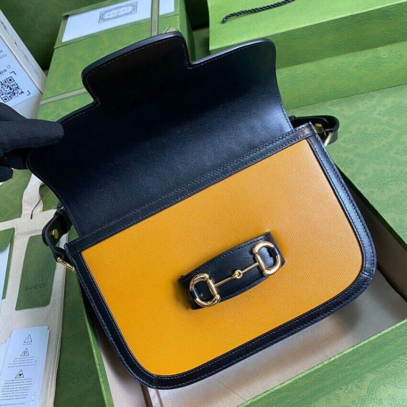 Gucci Horsebit 1955 Bolsa pequeña 602204 en ladrillo/cuero de arena-5