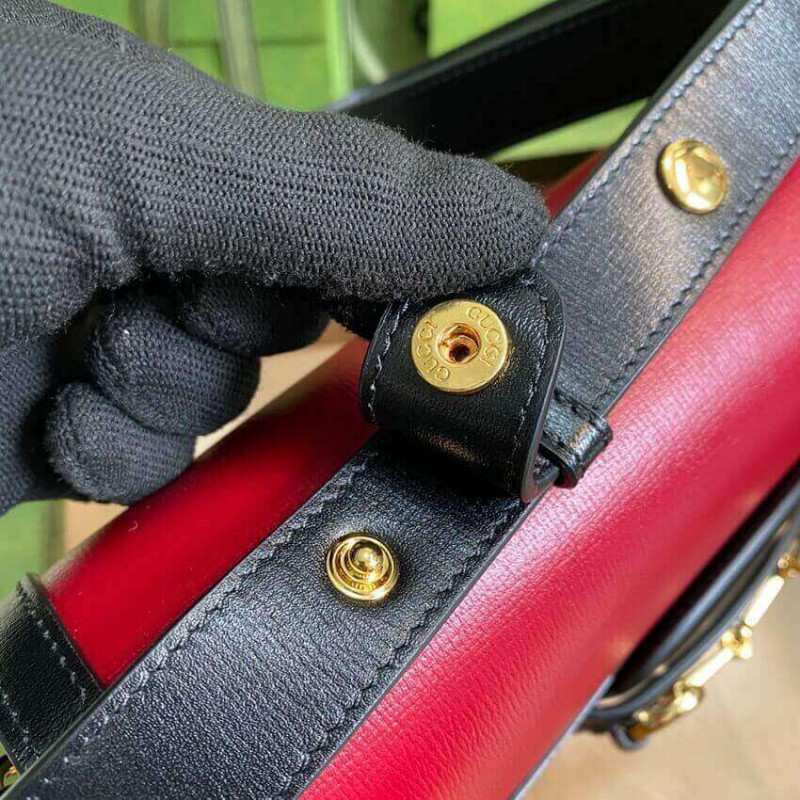 Gucci Horsebit 1955 Bolsa pequeña 602204 en ladrillo/cuero de arena-6