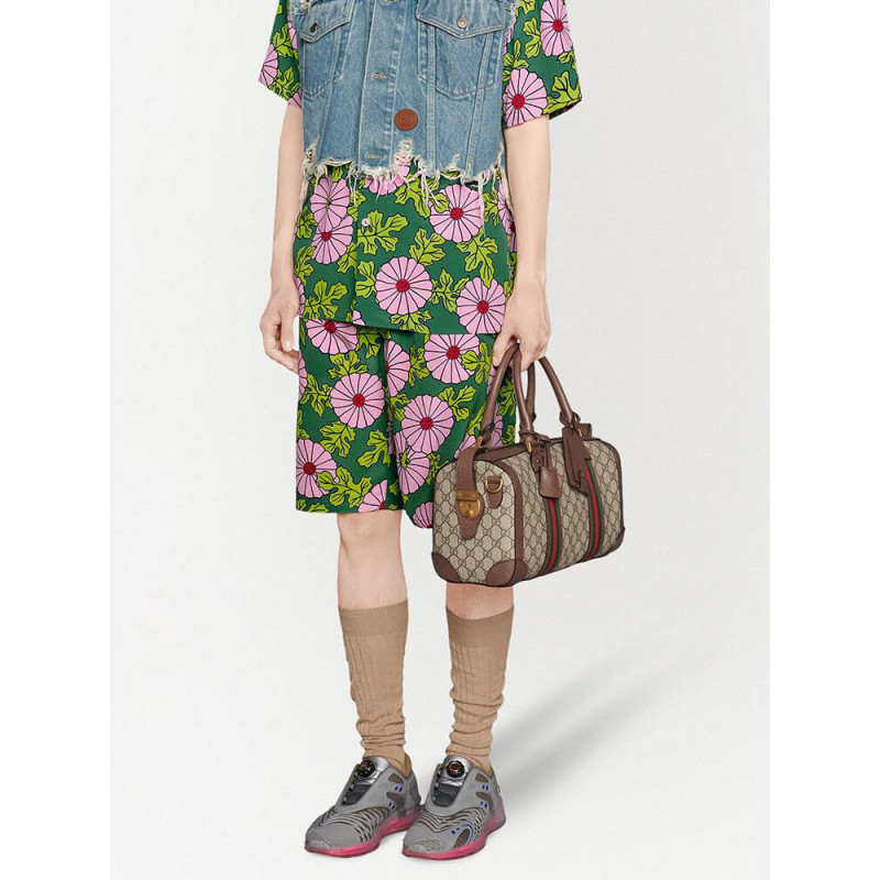 Gucci GG Bolsa Small Duffel con Web 645017-1