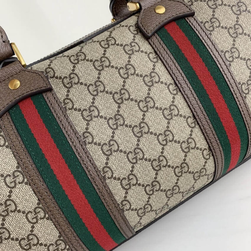 Gucci GG Bolsa Small Duffel con Web 645017-8