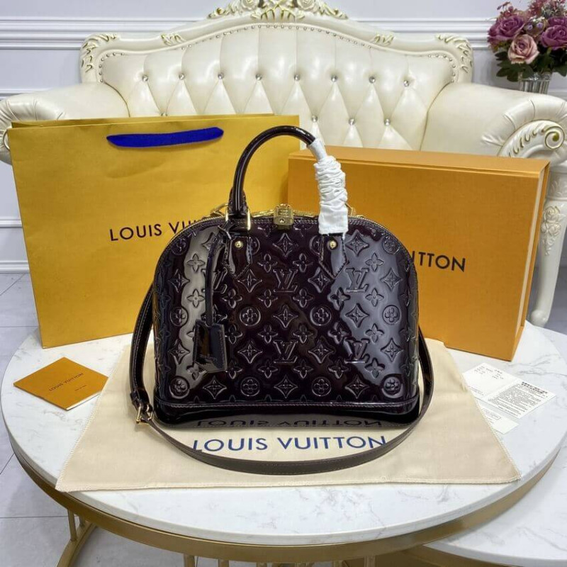 Louis Vuitton Monogram Vernis Leather Alma PM M91611-3