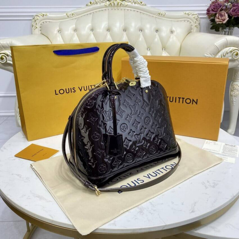 Louis Vuitton Monogram Vernis Leather Alma PM M91611-4