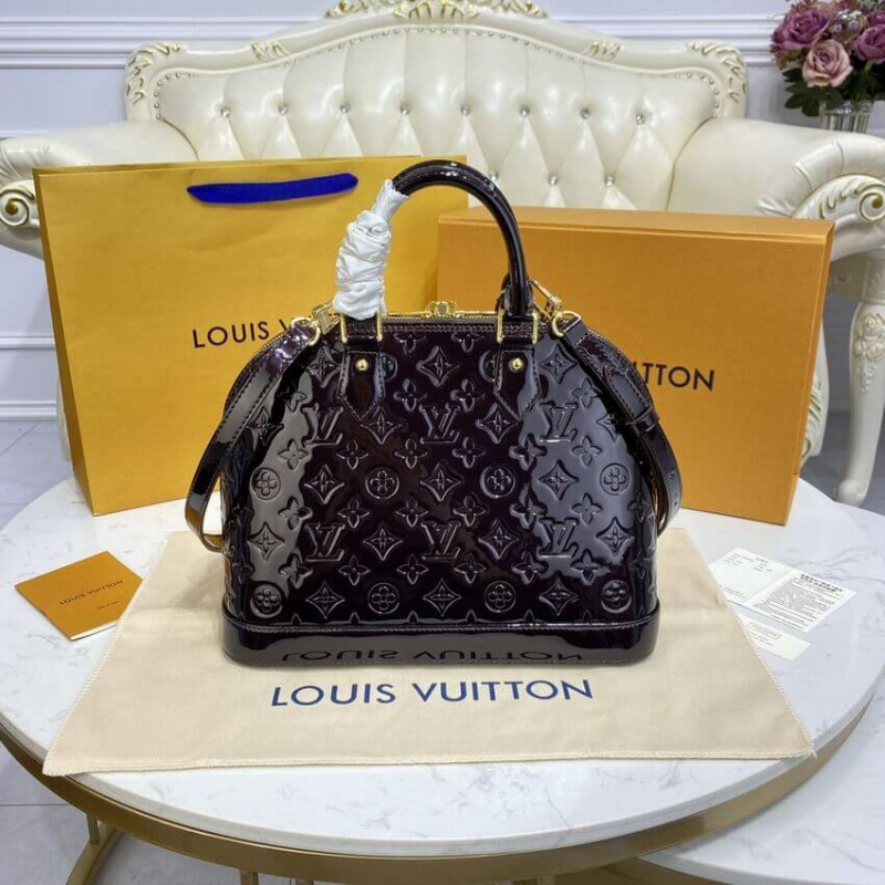 Louis Vuitton Monogram Vernis Leather Alma PM M91611-5