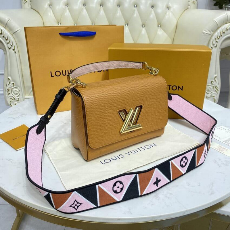 Louis Vuitton Epi Leather Twist MM M59026 Gold Cipango-4