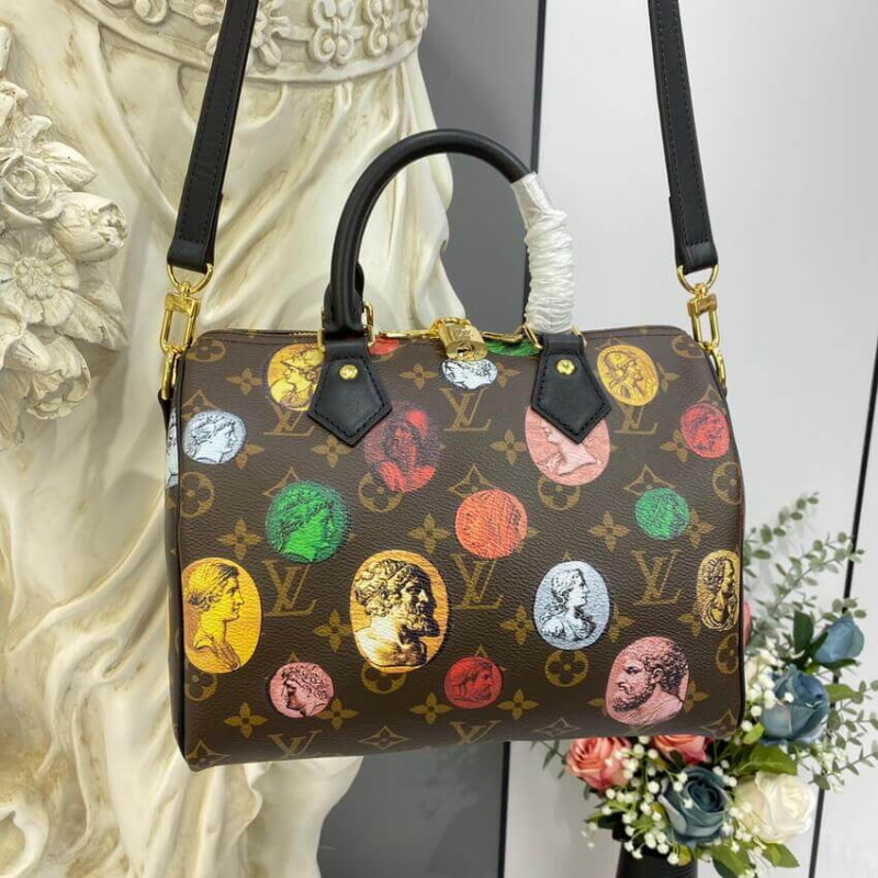 Louis Vuitton Monogram Cameo impreso Speedy Bandouliere 25 M45910-3