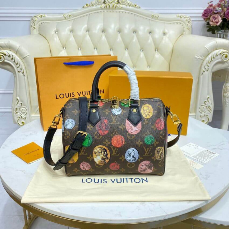 Louis Vuitton Monogram Cameo impreso Speedy Bandouliere 25 M45910-4