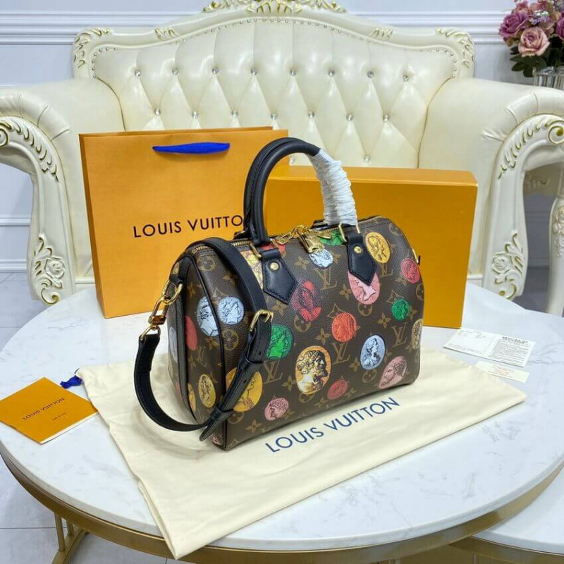 Louis Vuitton Monogram Cameo impreso Speedy Bandouliere 25 M45910-5
